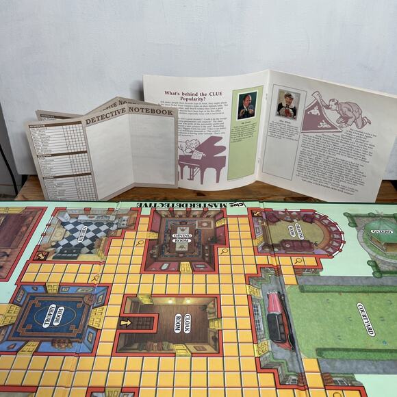 Clue Master Detective Game 1988 VTG Parker Brothers Complete Board Game HTF - Picture 12 of 16